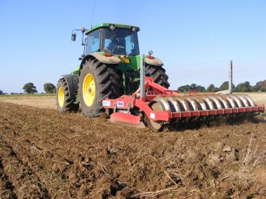 Soil cultivation at Morley Farms