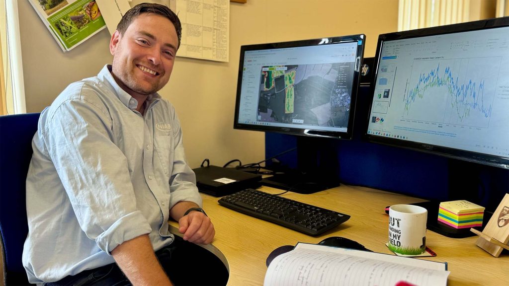 David Clarke analysing farm data