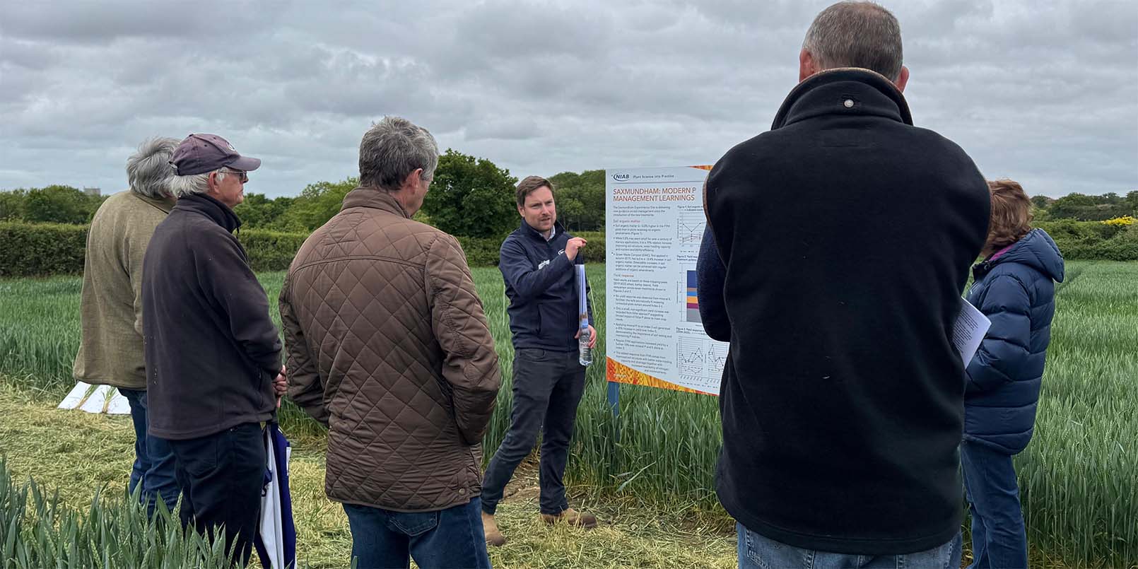 David Clarke at Saxmundham trial site