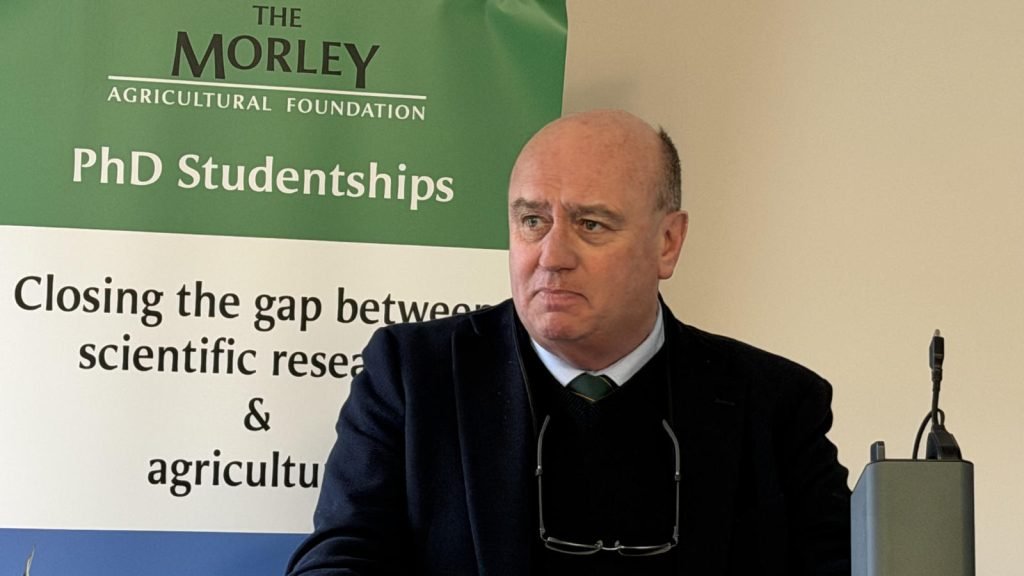 Tony Bambridge of B and C Farming Limited appeals for science in agriculture to be applied and practical to close the gap to yield potential.