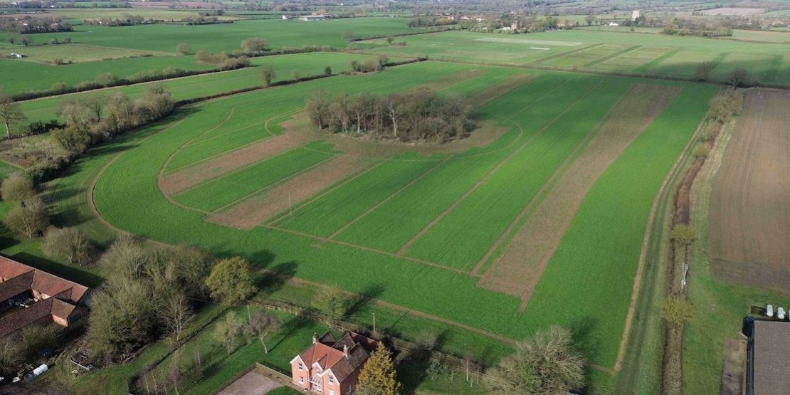Aerial view Morley Farms ADOPT research trial